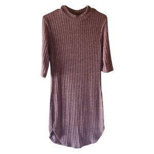 Women's L Bozzolo Ribbed Knit Sweater Dress